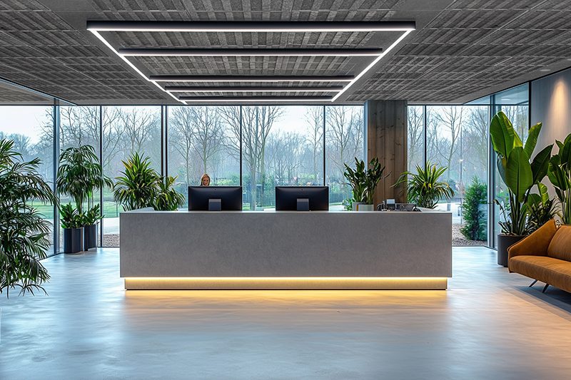 SkyTop-modulo-decorativo-controsoffitto-di-design-reception-uffici-poliestere-ecologico