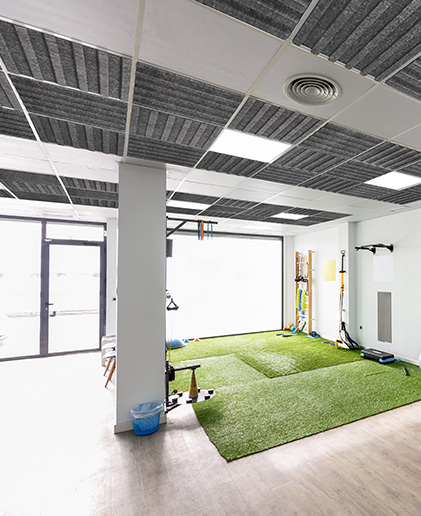 Palestra-abbassamento-soffitto-SkyTop-leggero-acustico-isolante-termico